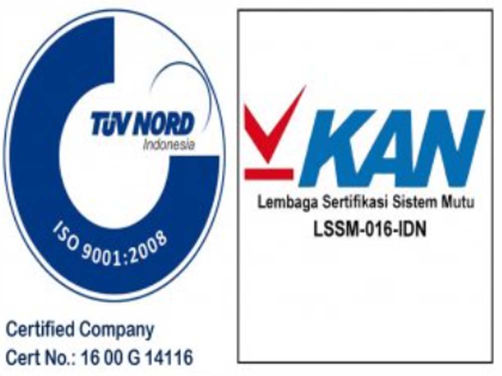 PT Zefa Valindo Jaya Sudah Bersertifikasi ISO 9001:2008 Sistem Manajemen Mutu 