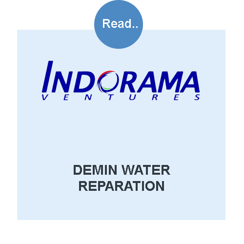 perbaikan atau reparasi bak demin water area pada PT Indorama Ventures oleh PT Zefa Valindo Jaya