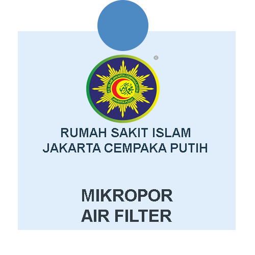 HEPA filter udara mikropor rumah sakit islam jakarta cempaka putih