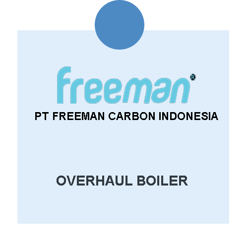 overhaul boiler pt freeman carbon indonesia