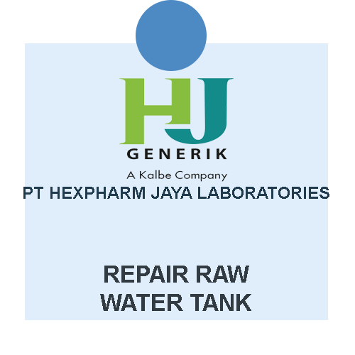 perbaikan raw water tank pt hexpharm jaya laboratories