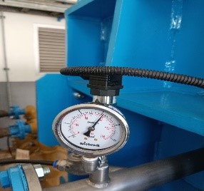 sensor dan sistem filter press untuk pemisahan padat cair WWTP